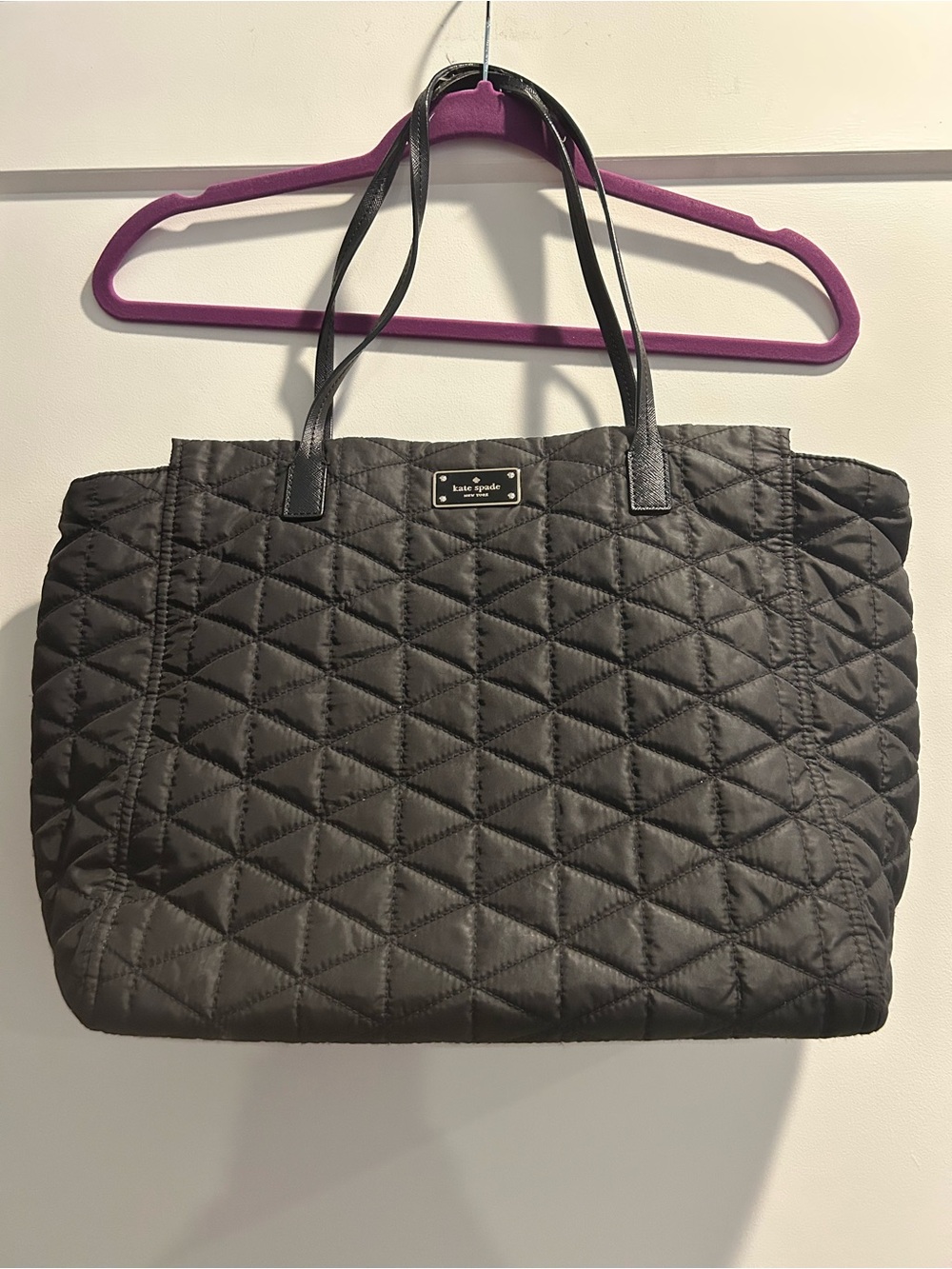 kate spade Quilted Black Tote Bag